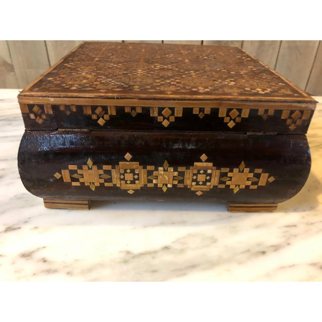 Antique Marquetry Box For Sale - Image 4 of 6