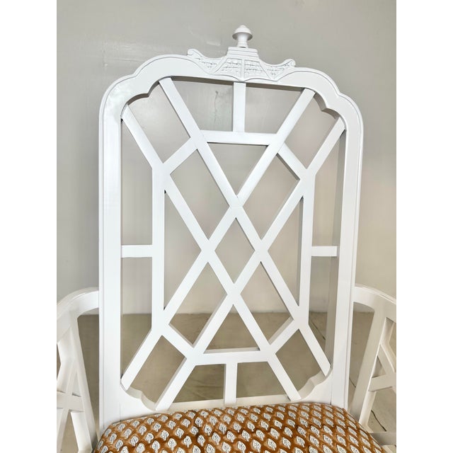 Century Furniture Vintage Century Furniture Pagoda Dining Chairs- Set of 10 For Sale - Image 4 of 12