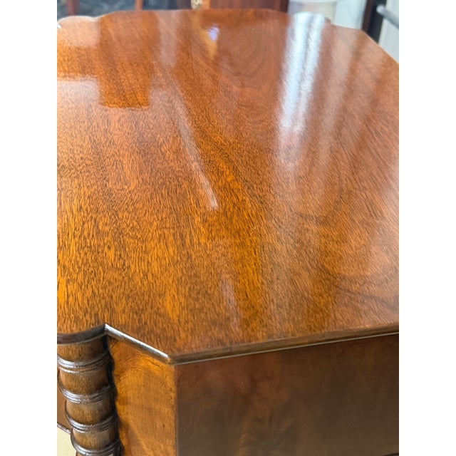 Federal Style Mahogany Two-Drawer Work Table, Early 20th Century For Sale - Image 16 of 16