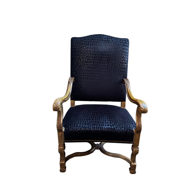 Antique 18th Century French Louis XIII Armchair - Set of 2 For Sale - Image 4 of 5