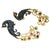 Bochic "Orient" Vintage Sapphire & Multi Gem Peacock Earrings 18K Gold & Silver For Sale - Image 17 of 18