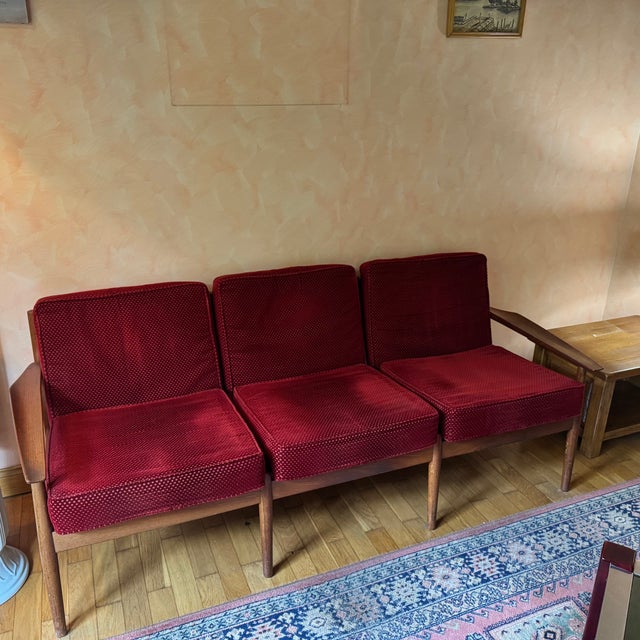 Mid-Century Modern Mid-Century Modern Teak Seating Group by Arne Vodder for Glostrup, 1960s, Set of 3 For Sale - Image 3 of 18