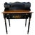 A stunning two-piece set featuring an Ethan Allen ebonized maple writing desk and matching rush-seat chair. This set is a...