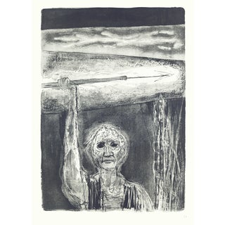 1968 "Moby Dick" Lithograph by Benton Spruance "Ahab Aloft" For Sale