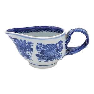 Early 19th Century Chinese Export Blue Fitzhugh Sauce Boat