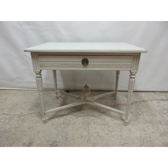White Table Swedish Gustavian For Sale - Image 8 of 8
