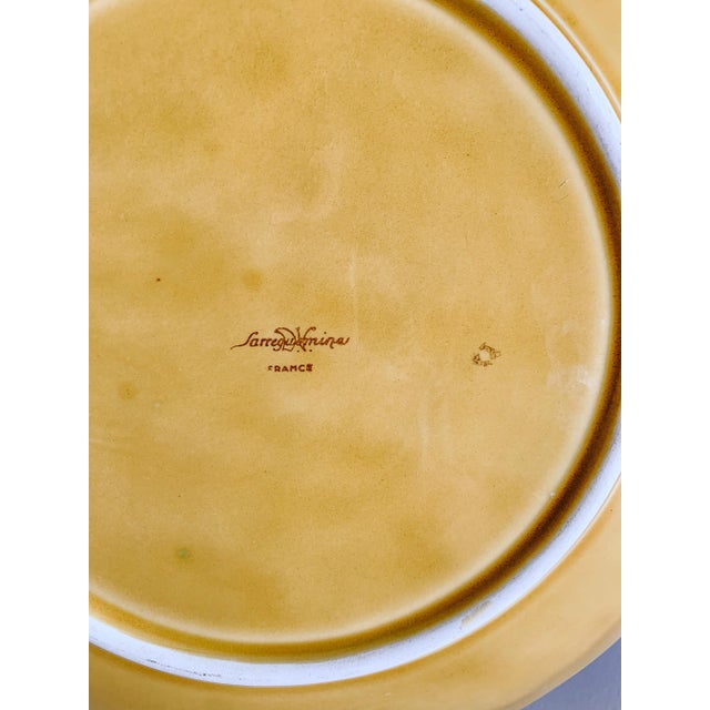 1950s 1950s Sarreguemines French Majolica Fruits Platter, 12" For Sale - Image 5 of 7