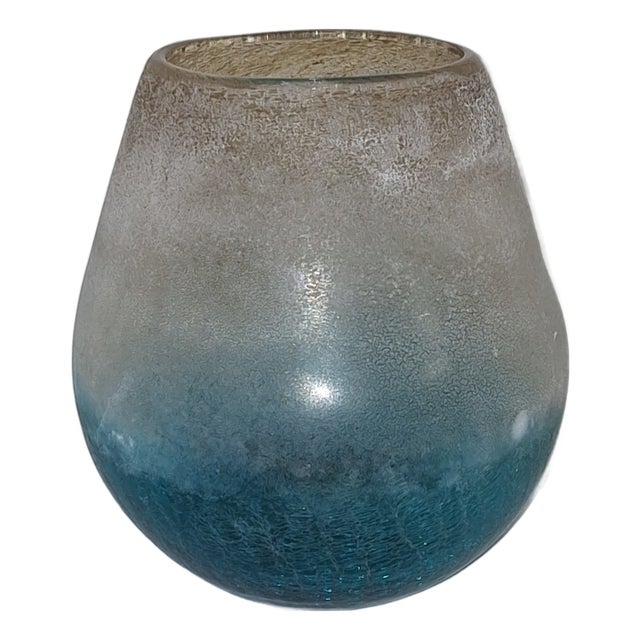 Vintage Glass Vase, 1970s For Sale