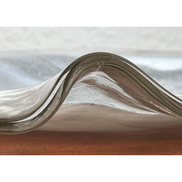 Vintage German Glass Plate or Bowl by Hans Jürgen Richartz for Richartz Art Collection, Mathildenhütte, Solingen, Germany For Sale - Image 3 of 12