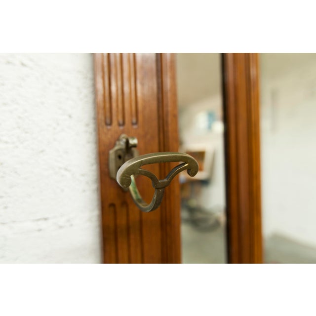 Metal Napoleon III Style Wardrobe in Walnut with Marble, 1890s For Sale - Image 7 of 18