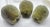 Mid-Century Modern Set of 3 Mid-Century Giant Faux Sugared Green Apples For Sale - Image 3 of 5
