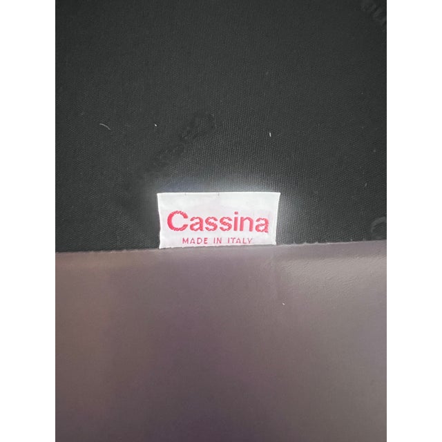 Mid Century Modern 405 Duc Sofa by Mario Bellini for Cassina in Plum Leather For Sale - Image 12 of 12