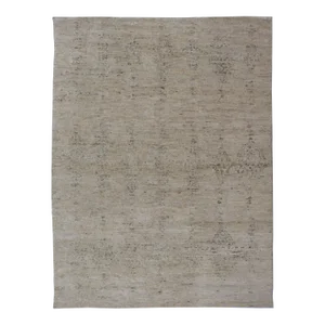 Large Area Modern Moroccan Type All-Neutral Rug in Beige, Cream, and Gray