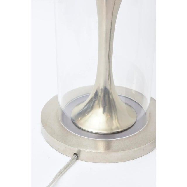 Vintage Laurel Lamp Co. Mixed Metal and Lucite Sculptural Table Lamps Mid Century Modern For Sale - Image 10 of 10