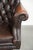 Chesterfield Desk Chair in Brown Cowhide Leather For Sale - Image 9 of 17