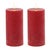 2020s FIA Wick Red Pillar Candle (Set of 2) For Sale - Image 5 of 5