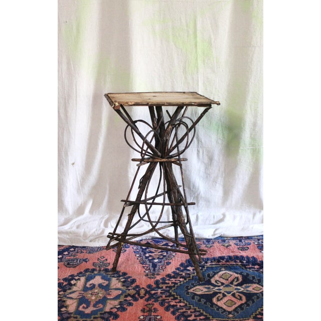 Antique Looped Branch Adirondack Twig Table For Sale - Image 14 of 14