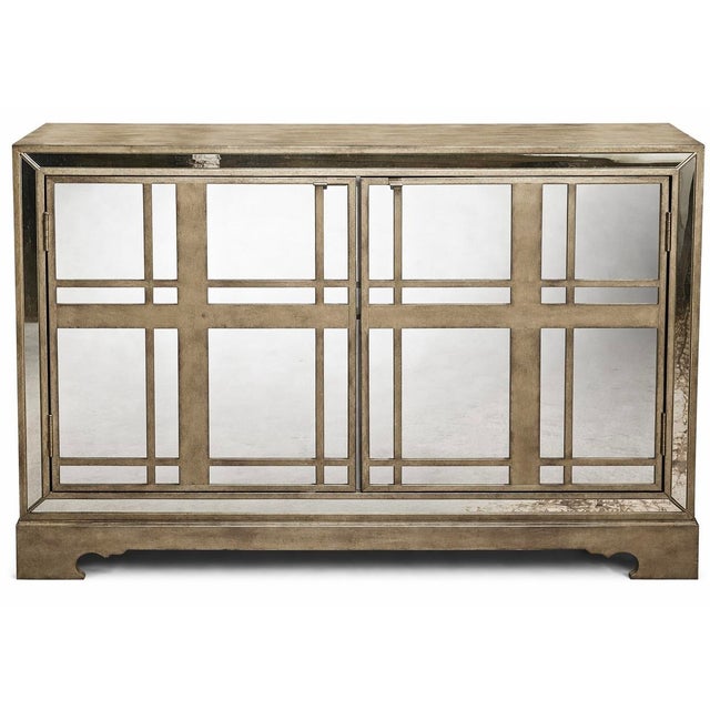 Hooker Furniture Melange Mirrored Gold Sideboard For Sale - Image 11 of 12