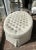 Traditional Custom Made Traditional Oval Tufted Ottoman For Sale - Image 3 of 12