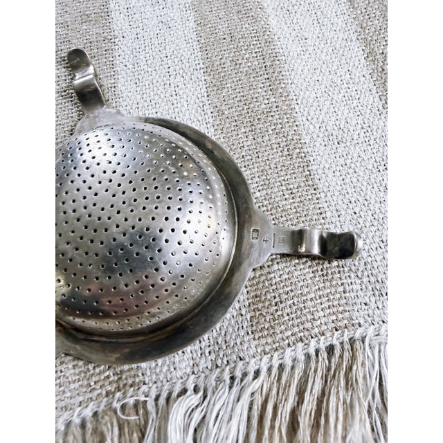 Christofle 1920s Christofle Silver Tea Infuser From Hotel George v Paris For Sale - Image 4 of 6