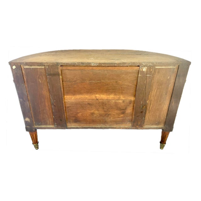 French Louis XVI Marble Top Inlaid Commode For Sale - Image 10 of 16