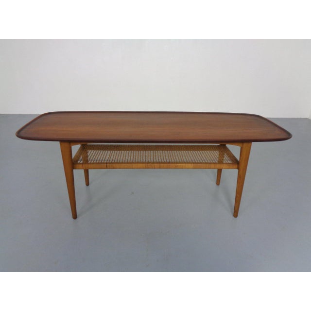 Teak and Oak Coffee Table from Børge Mogensen, Denmark, 1950s For Sale - Image 14 of 14