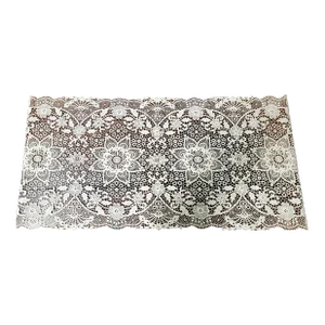 Vintage Fine Linen Cutwork Table Runner.