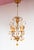Gold Small Italian Chandelier in Gilt Metal with Leaves and Flowers, 1960 For Sale - Image 8 of 8