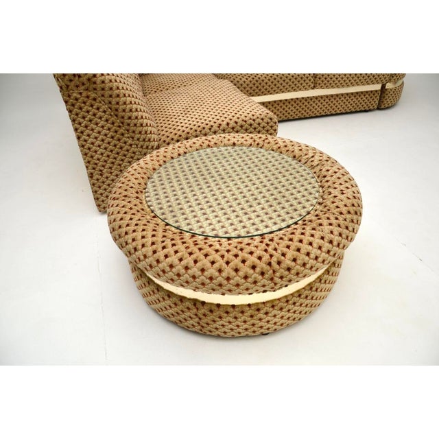 Vintage Sectional Corner Sofa and Table, 1970, Set of 5 For Sale - Image 9 of 12