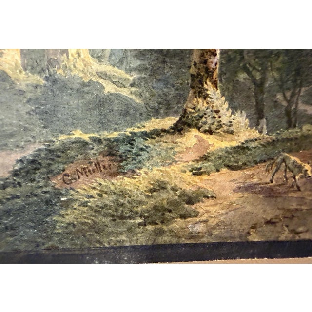Blue Karl Friedrich Johann von Müller, Campagna, Watercolor/Gouache For Sale - Image 8 of 13