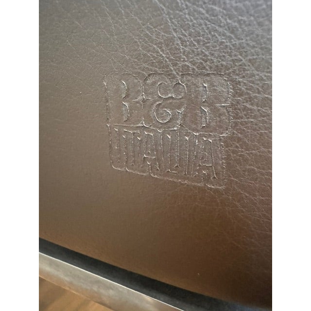 1990s B&b Italia Charles Bench – Antonio Citterio (Brown Leather) For Sale - Image 5 of 7