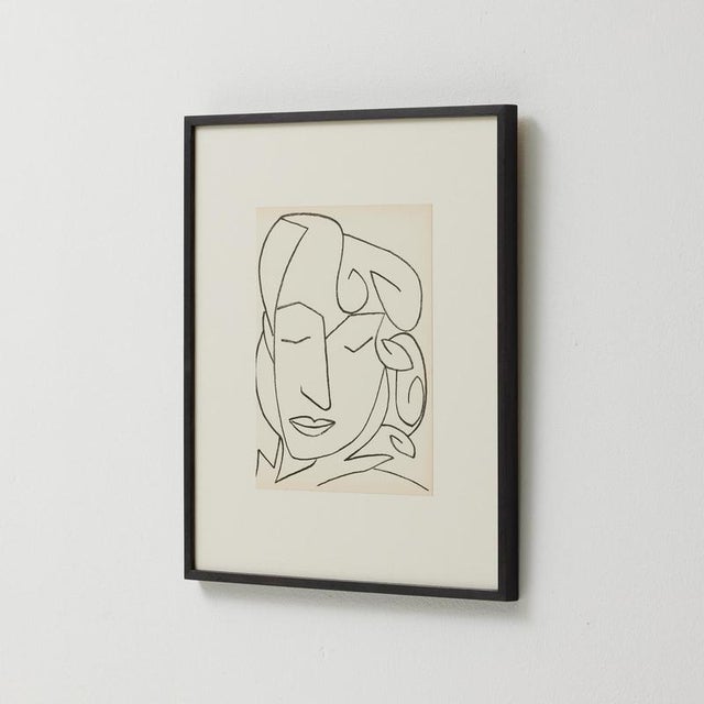 Françoise Gilot, Portrait of a Woman, 1951, Lithograph, Framed For Sale - Image 11 of 16