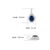 Late 20th Century Royal 2.43 Ct Oval Blue Sapphire & Diamond Halo Pendant by Carat&Her For Sale - Image 10 of 13