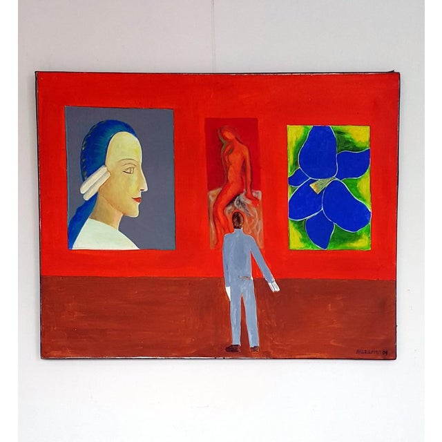 Painting might be sent rolled with the stretchers. iszchan nazarian is an iranian artist born in 1946, he lives and works...