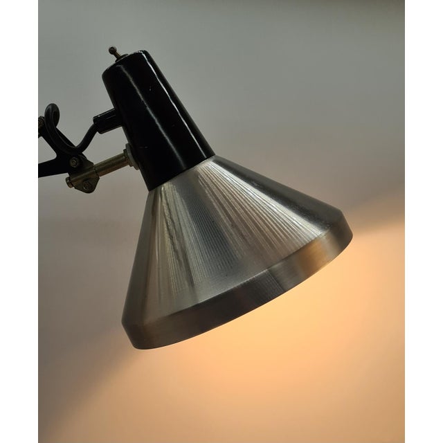 Silver Vintage Dutch Desk Lamp from Hala Zeist, 1950s For Sale - Image 8 of 12