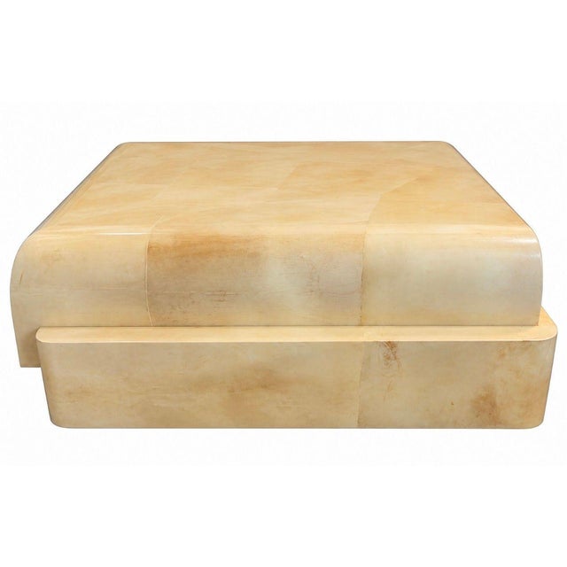 1970s Enrique Garcel for Jimeco Goatskin Coffee Table, Colombia 1970 For Sale - Image 5 of 9