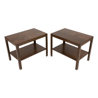 Pair Edward Wormley Dunbar Side Tables For Sale