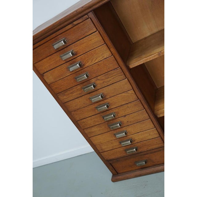 Brown Vintage Dutch Oak Apothecary Cabinet, 1950s For Sale - Image 8 of 18