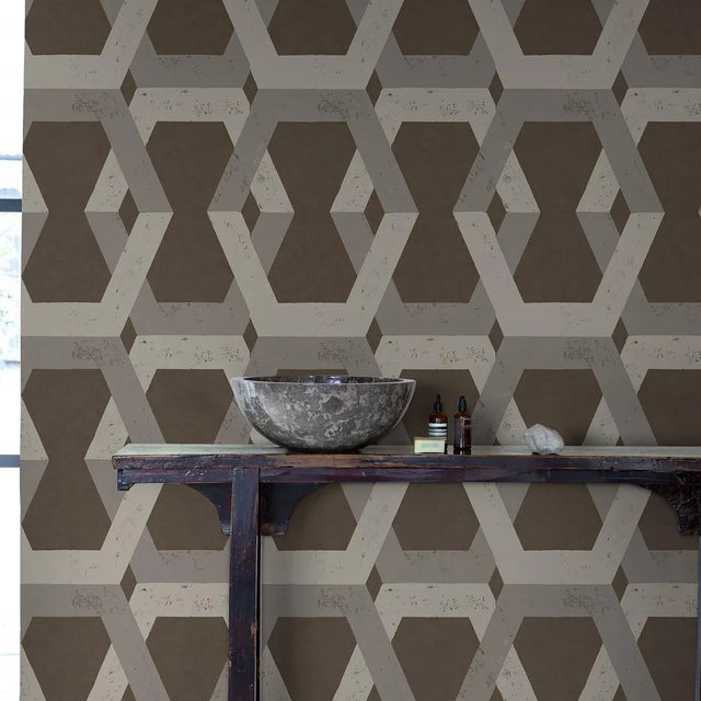 With its bold bands of interlocking hexagons, Tribe is the perfect way to make a chic, graphic statement in a room. This...