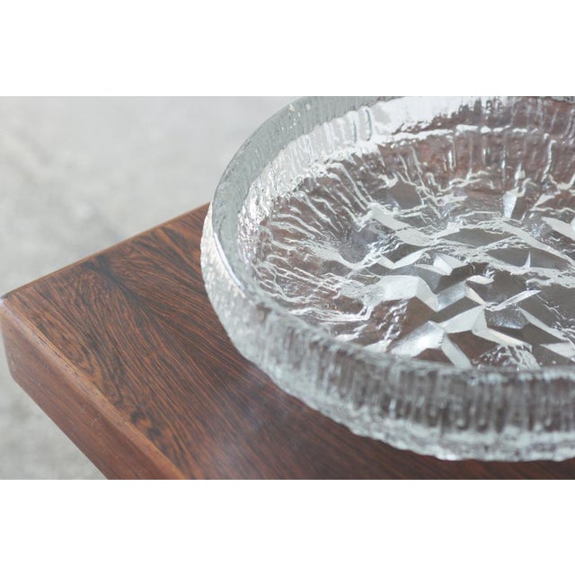 Mid-Century Modern Ice Glass Lunaria Bowl by Tapio Wirkkala for Iittala For Sale - Image 3 of 8