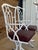 Set of Four Vintage Faux Bamboo Swivel Dining Chairs in Glossy White For Sale In Naples, FL - Image 6 of 12