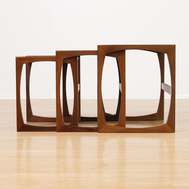 Mid Century Quadrille Nesting Side Tables Attributed to G Plan For Sale - Image 9 of 12
