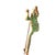 Metal 1980s 14k Yellow Gold Diamond & Emerald Frog Pin For Sale - Image 7 of 13