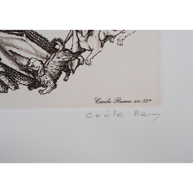 Cécile Reims Indulgence Original etching Signed in pencil in the plate Numbered out of 59 copies On vellum 38 x 28 cm The...