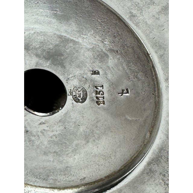 Pair of Late 19th Century Norblin Poland Silverplate Candlesticks Grape Cluster Detail For Sale - Image 10 of 12