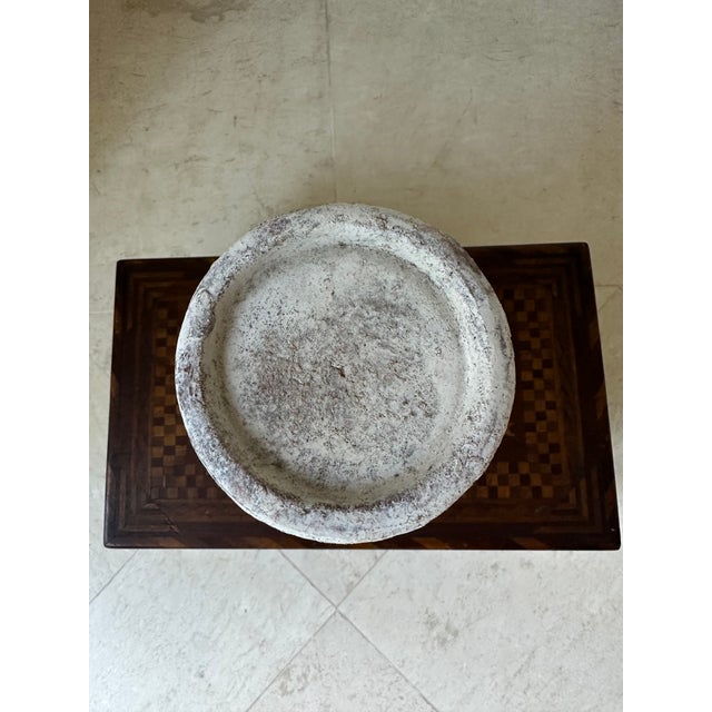 Vintage 7” French Glazed Terracotta Pillar Candleholder For Sale - Image 11 of 14