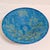 Bitossi Bitossi Ceramic Pedestal Bowl Blue Rimini Blu 12in Mid Century Italy Pottery MCM For Sale - Image 4 of 11