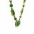 Antique statement necklace featuring genuine natural hand-carved jade beads strung with solid 14K yellow gold accents and...