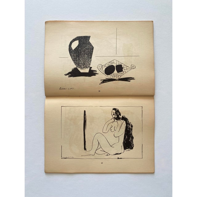 " Pablo Picasso : Lithographs 1945-1947 " Vintage 1947 1st Edition Mid Century Modern Mourlot Fine Art Lithograph Print Art Book For Sale - Image 16 of 18
