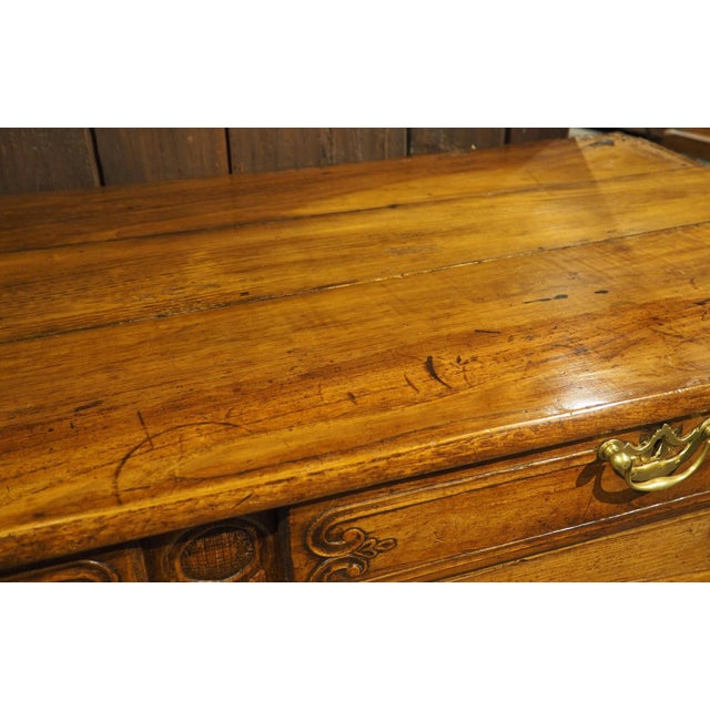 Early 19th Century Circa 1800 Carved Oak Buffet From the Area of Mont St. Michel, France For Sale - Image 5 of 18